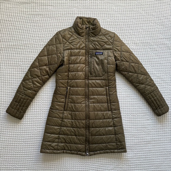 Patagonia Jackets & Blazers - Patagonia Radalie Parka Mid-Thigh Quilted Sage Khaki Green - XS